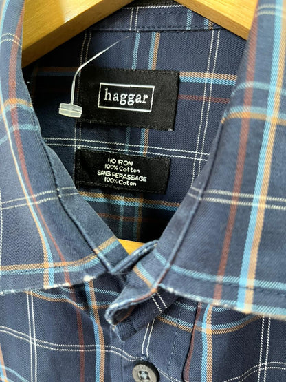 Haggar Checkered Shirt | Korean-Inspired Oversized Fit | Lightweight Summer Wear |  Full Sleeve | Men Women | Online Shopping