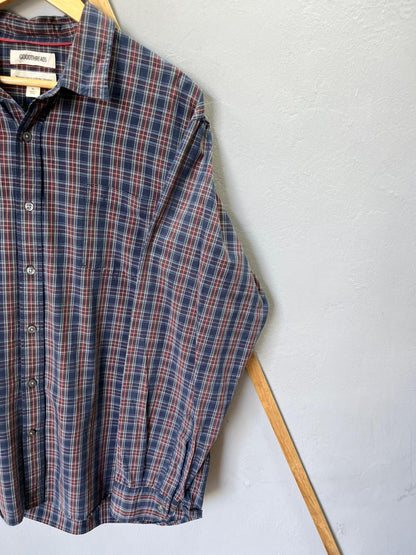 Goodthreads Checkered Shirt | Korean-Inspired Oversized Fit | Lightweight Summer Wear | Half / Full Sleeve | Men Women | Online Shopping