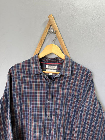 Goodthreads Checkered Shirt | Korean-Inspired Oversized Fit | Lightweight Summer Wear | Half / Full Sleeve | Men Women | Online Shopping