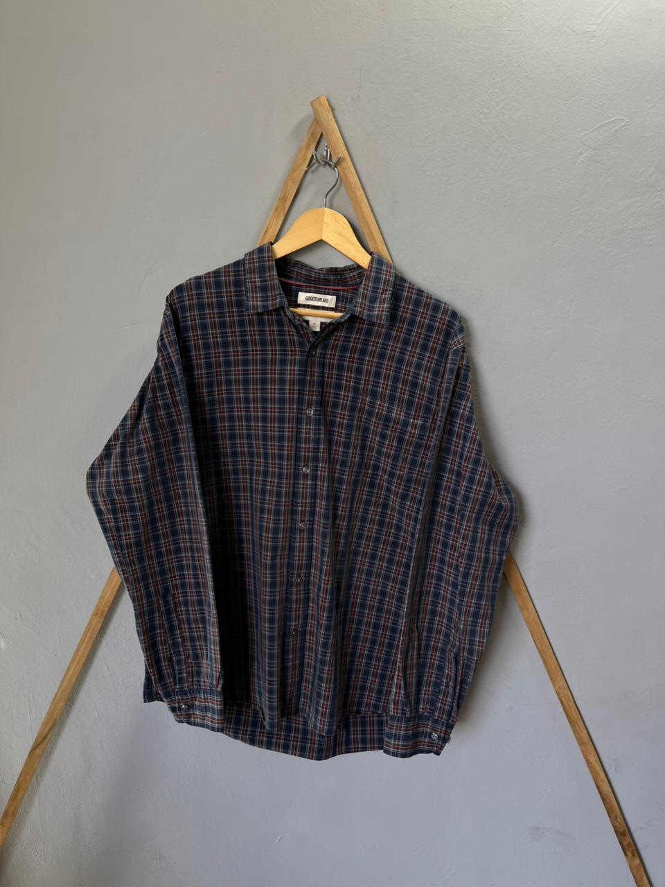 Goodthreads Checkered Shirt | Korean-Inspired Oversized Fit | Lightweight Summer Wear | Half / Full Sleeve | Men Women | Online Shopping