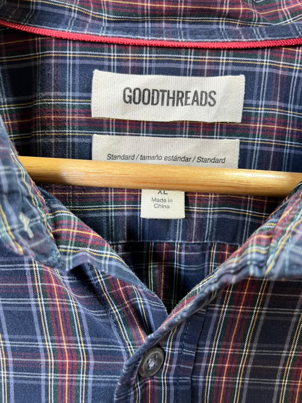 Goodthreads Checkered Shirt | Korean-Inspired Oversized Fit | Lightweight Summer Wear | Half / Full Sleeve | Men Women | Online Shopping