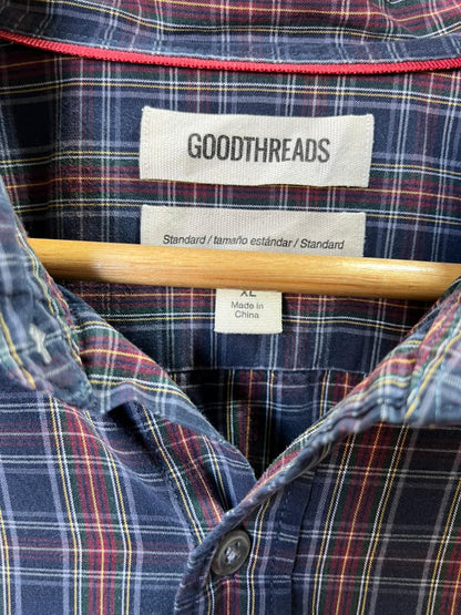 Goodthreads Checkered Shirt | Korean-Inspired Oversized Fit | Lightweight Summer Wear | Half / Full Sleeve | Men Women | Online Shopping