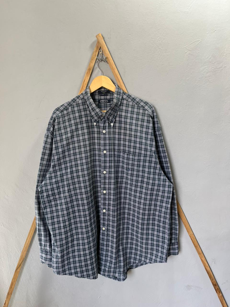 Nautica Checkered Shirt | Korean-Inspired Oversized Fit | Lightweight Summer Wear | Full Sleeve | Men Women | Online Shopping