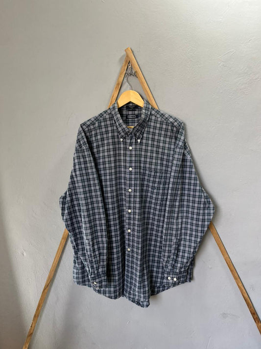 Nautica Checkered Shirt | Korean-Inspired Oversized Fit | Lightweight Summer Wear | Full Sleeve | Men Women | Online Shopping