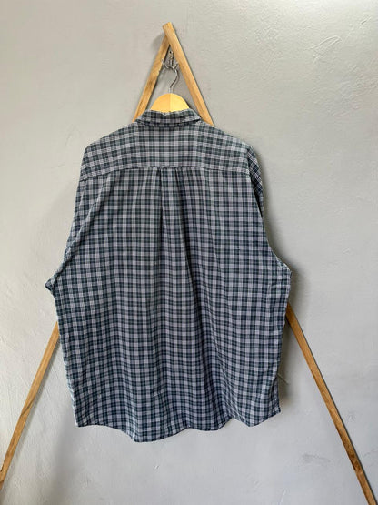 Nautica Checkered Shirt | Korean-Inspired Oversized Fit | Lightweight Summer Wear | Full Sleeve | Men Women | Online Shopping