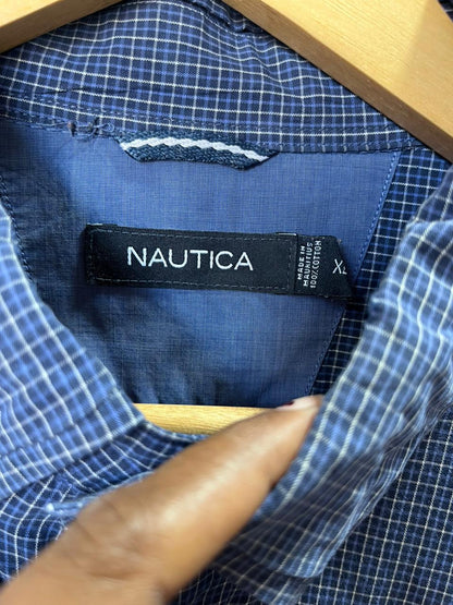 Nautica Checkered Shirt | Full Sleeves |Korean-Inspired Oversized Fit | Lightweight Summer Wear |  Full Sleeve | Men Women | Online Shopping