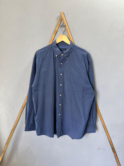 Nautica Checkered Shirt | Full Sleeves |Korean-Inspired Oversized Fit | Lightweight Summer Wear |  Full Sleeve | Men Women | Online Shopping
