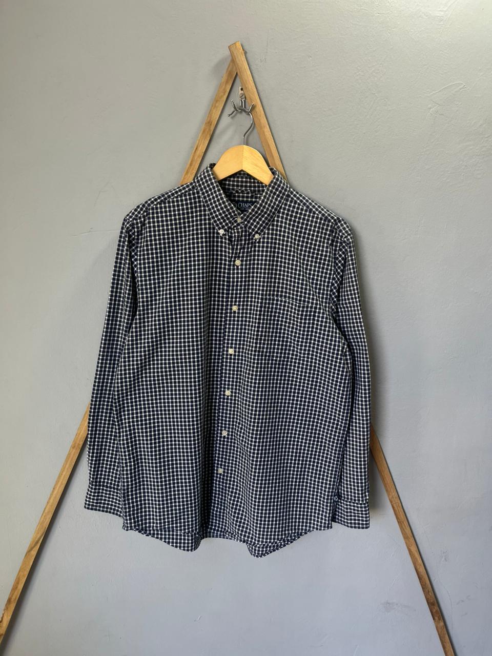 CHAPS gingham Checkered Shirt | Full Sleeves |Korean-Inspired Oversized Fit | Lightweight Summer Wear  | Men Women | Online Shopping