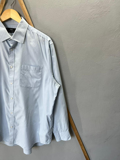 M&S Plain Shirt | Full Sleeves |Korean-Inspired Oversized Fit | Lightweight Summer Wear | Full Sleeve | Men Women | Online Shopping