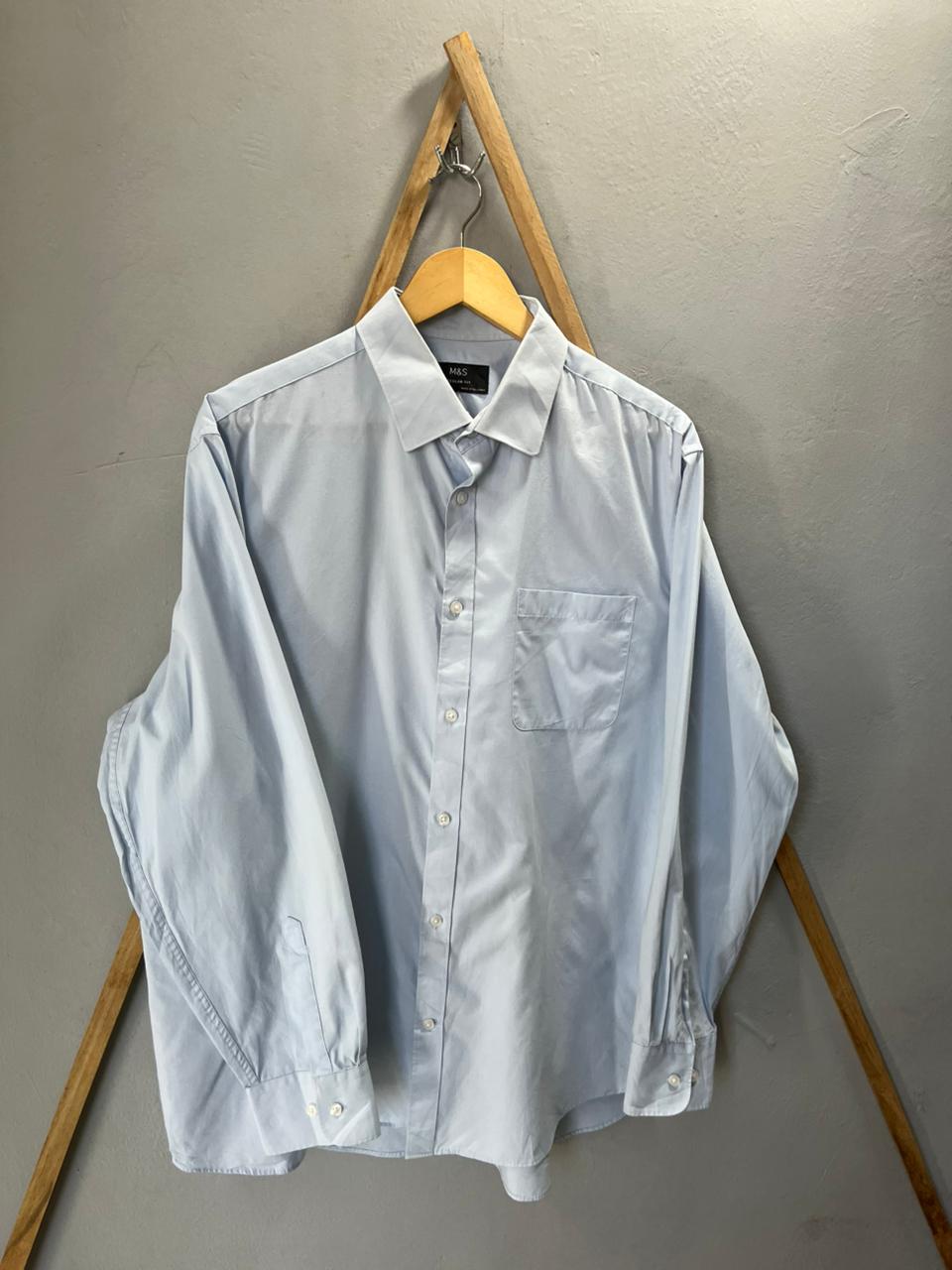 M&S Plain Shirt | Full Sleeves |Korean-Inspired Oversized Fit | Lightweight Summer Wear | Full Sleeve | Men Women | Online Shopping