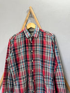 Cedar Wood State Checked Shirt | Full Sleeves |Korean-Inspired Oversized Fit | Lightweight Summer Wear | Full Sleeve | Men Women | Online Shopping