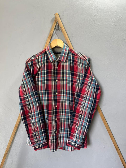 Cedar Wood State Checked Shirt | Full Sleeves |Korean-Inspired Oversized Fit | Lightweight Summer Wear | Full Sleeve | Men Women | Online Shopping