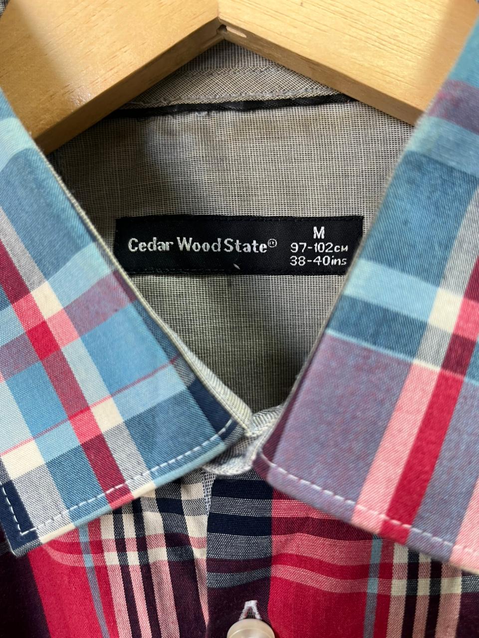 Cedar Wood State Checked Shirt | Full Sleeves |Korean-Inspired Oversized Fit | Lightweight Summer Wear | Full Sleeve | Men Women | Online Shopping