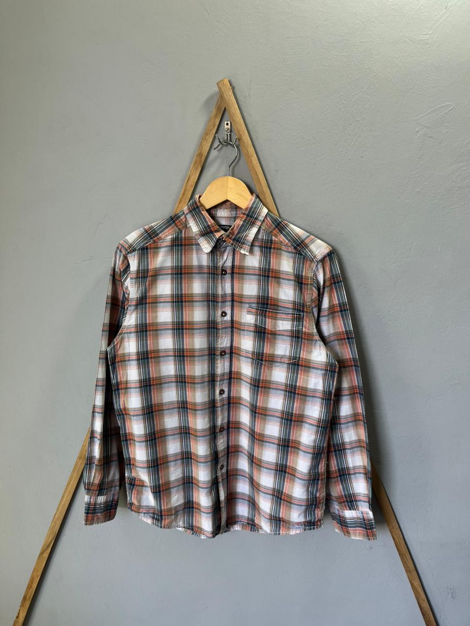 George Checkered Shirt | Full Sleeves |Korean-Inspired Oversized Fit | Lightweight Summer Wear | Men Women | Online Shopping