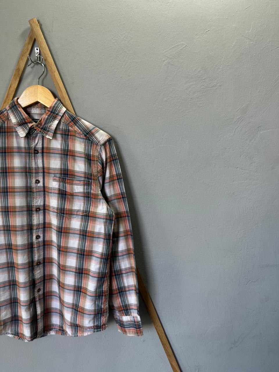 George Checkered Shirt | Full Sleeves |Korean-Inspired Oversized Fit | Lightweight Summer Wear | Men Women | Online Shopping