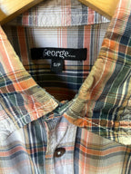 George Checkered Shirt | Full Sleeves |Korean-Inspired Oversized Fit | Lightweight Summer Wear | Men Women | Online Shopping