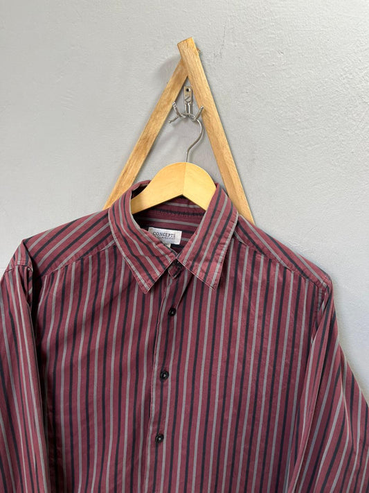 Concepts Checkered Shirt | Full Sleeves |Korean-Inspired Oversized Fit | Lightweight Summer Wear | Men Women | Online Shopping