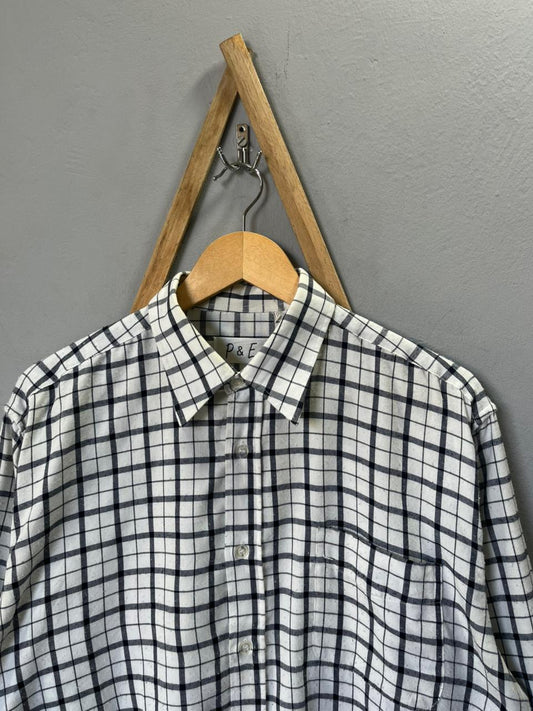 P&E  Shirt | Full Sleeves |Korean-Inspired Oversized Fit | Lightweight Summer Wear | Half / Full Sleeve | Men Women | Online Shopping