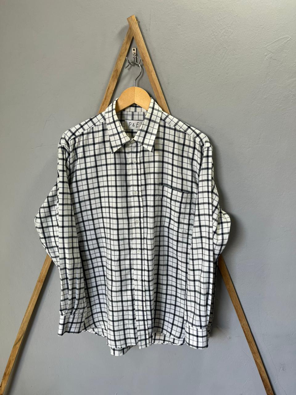 P&E  Shirt | Full Sleeves |Korean-Inspired Oversized Fit | Lightweight Summer Wear | Half / Full Sleeve | Men Women | Online Shopping