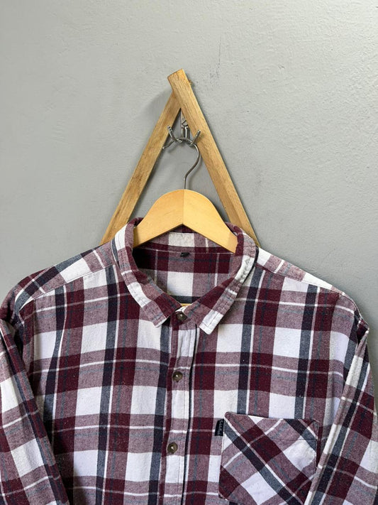 Goods and Supply Checkered Shirt | Full Sleeves |Korean-Inspired Oversized Fit | Lightweight Summer Wear | Half / Full Sleeve | Men Women | Online Shopping