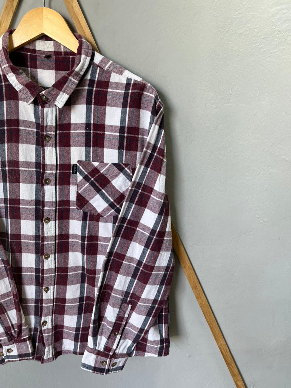 Goods and Supply Checkered Shirt | Full Sleeves |Korean-Inspired Oversized Fit | Lightweight Summer Wear | Half / Full Sleeve | Men Women | Online Shopping