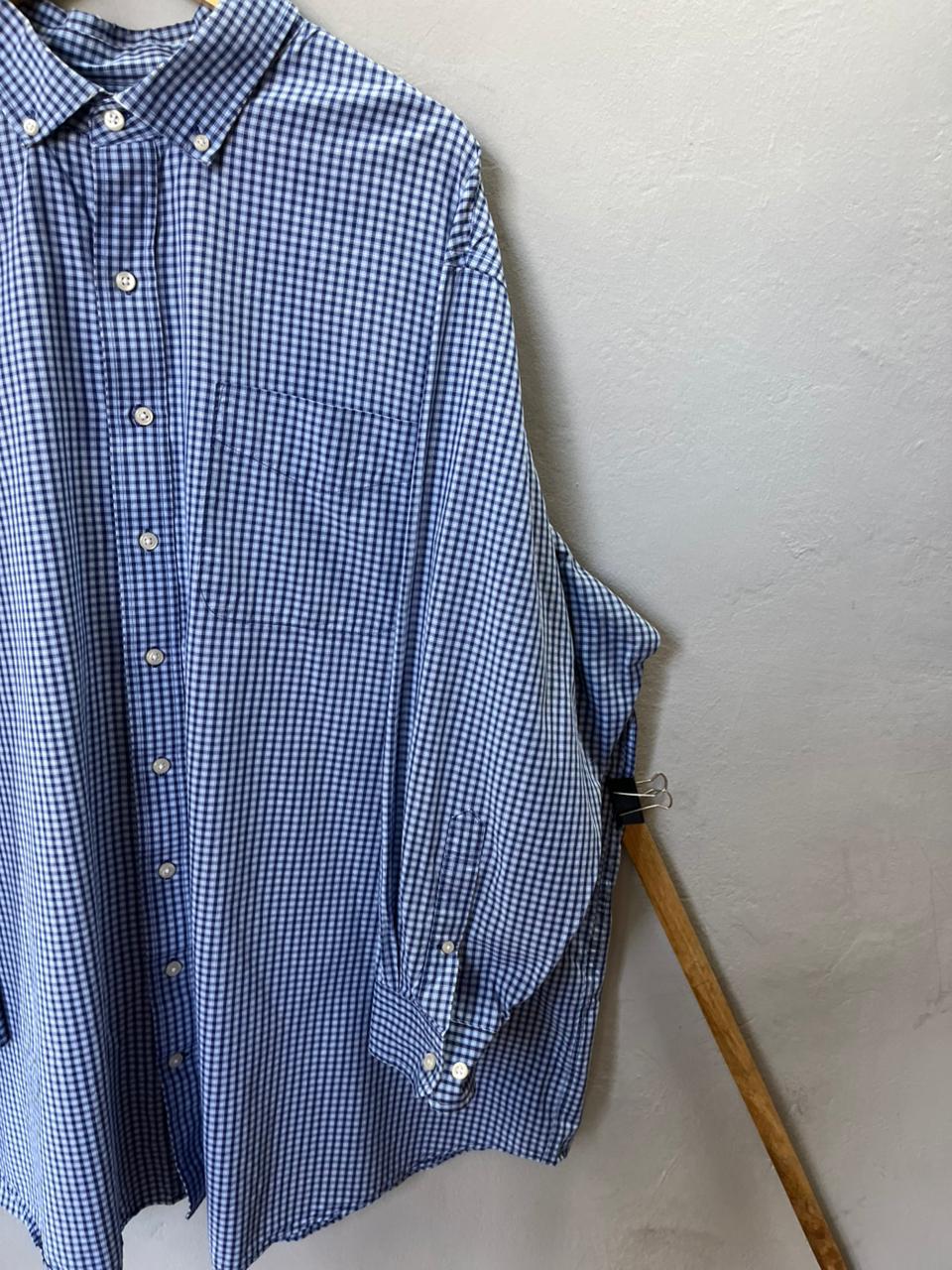 GS Gingham Shirt | Full Sleeves |Korean-Inspired Oversized Fit | Lightweight Summer Wear | Men Women | Online Shopping