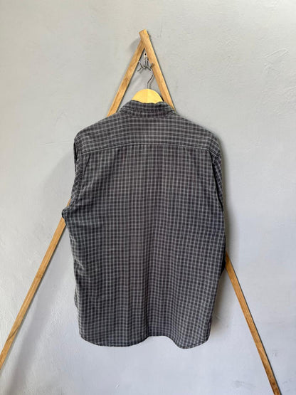 Quicksilver gingham Shirt | Full Sleeves |Korean-Inspired Oversized Fit | Lightweight Summer Wear  | Men Women | Online Shopping