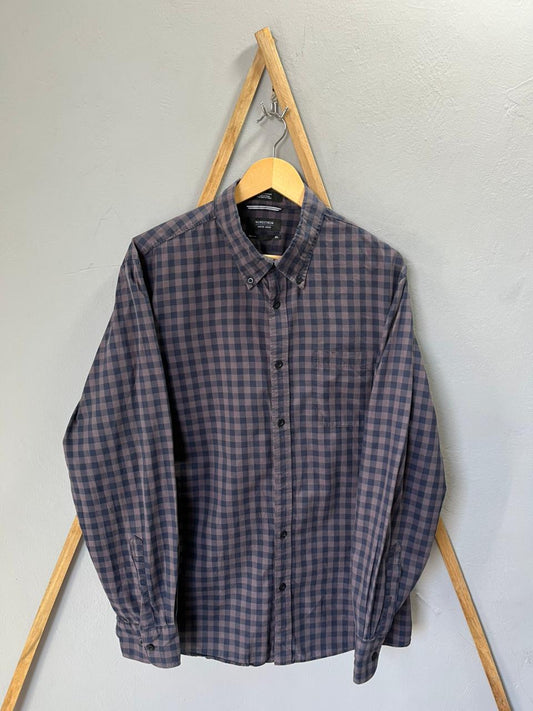 Nordstrom gingham Shirt | Full Sleeves |Korean-Inspired Oversized Fit | Lightweight Summer Wear  | Men Women | Online Shopping