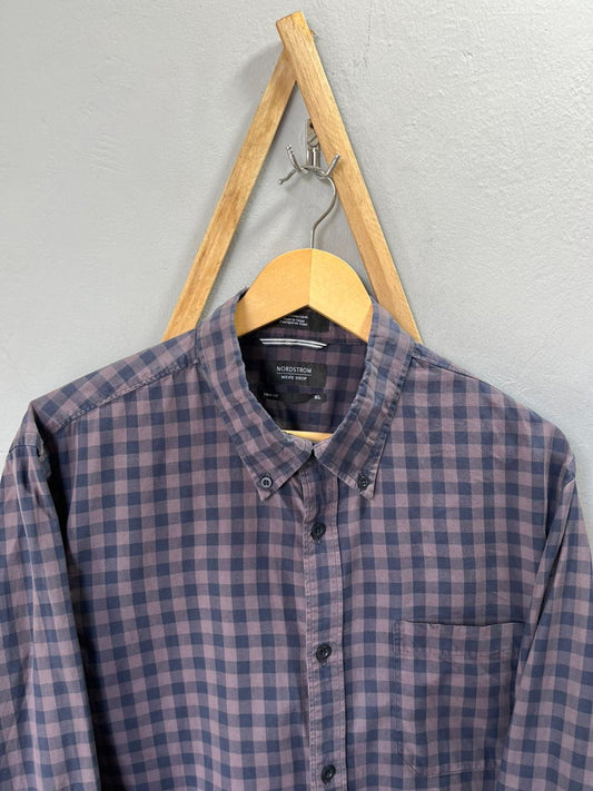 Nordstrom gingham Shirt | Full Sleeves |Korean-Inspired Oversized Fit | Lightweight Summer Wear  | Men Women | Online Shopping