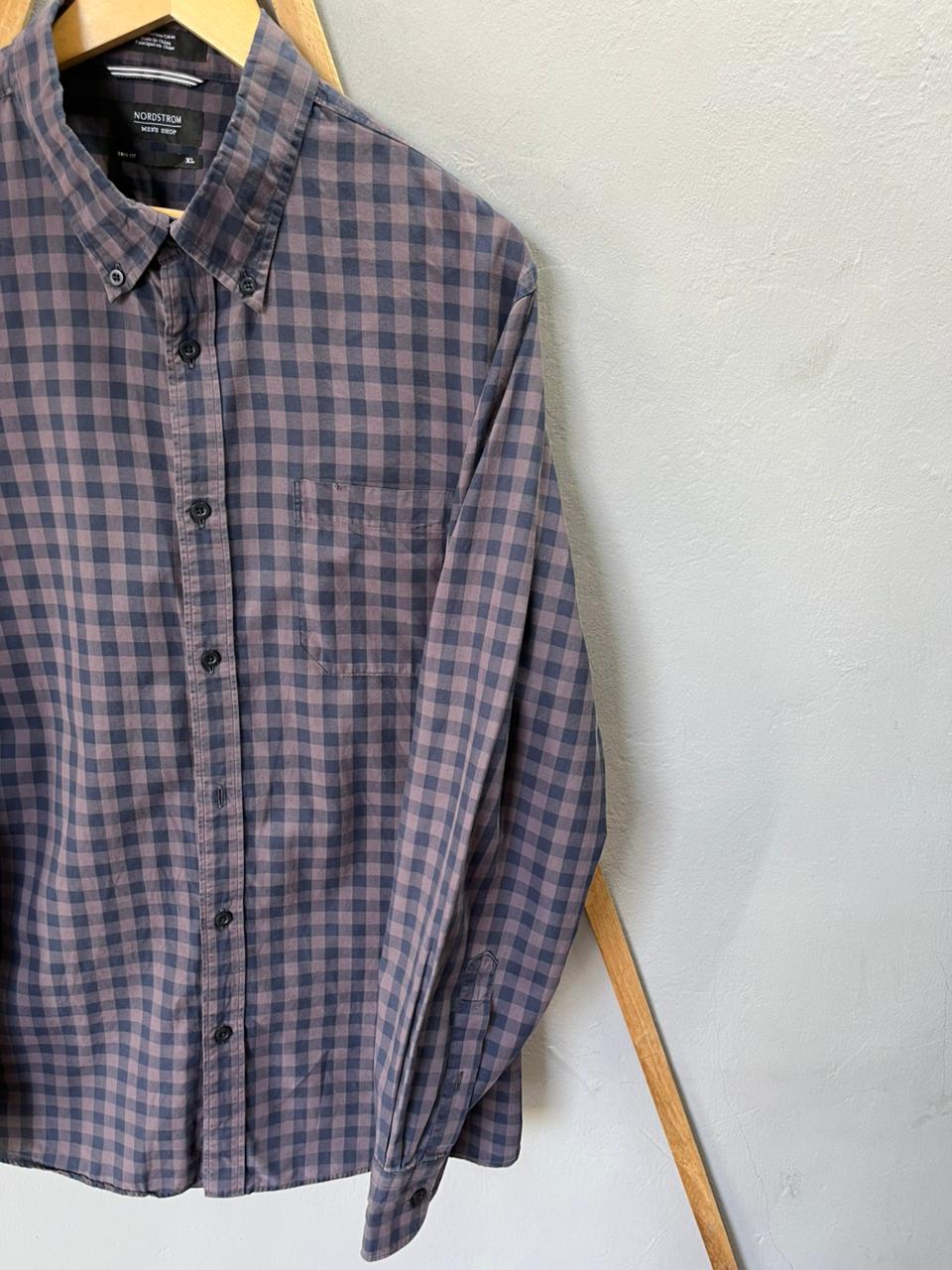 Nordstrom gingham Shirt | Full Sleeves |Korean-Inspired Oversized Fit | Lightweight Summer Wear  | Men Women | Online Shopping