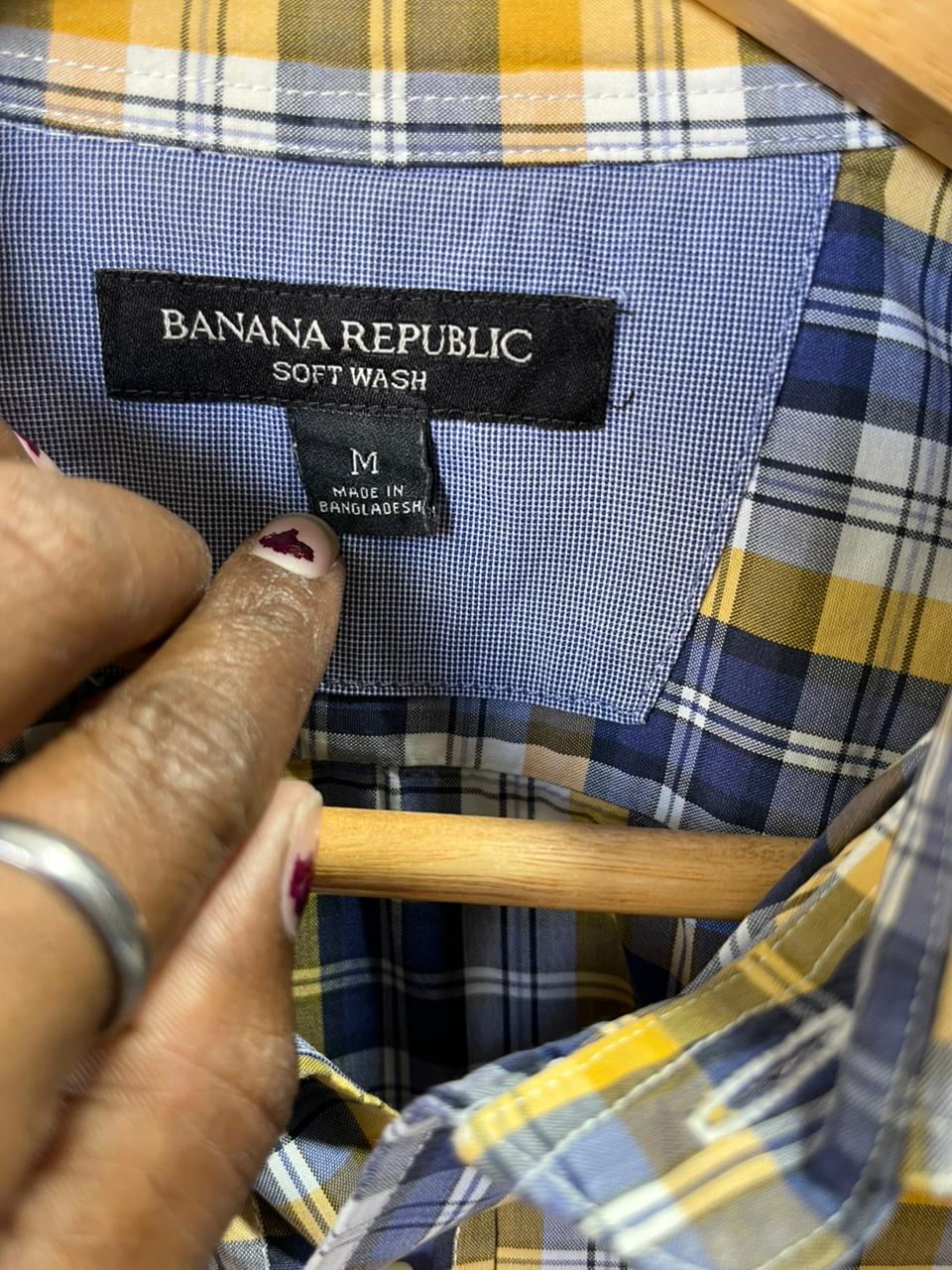 BANANA REPUBLIC Shirt | Full Sleeves |Korean-Inspired Oversized Fit | Lightweight Summer Wear  | Men Women | Online Shopping