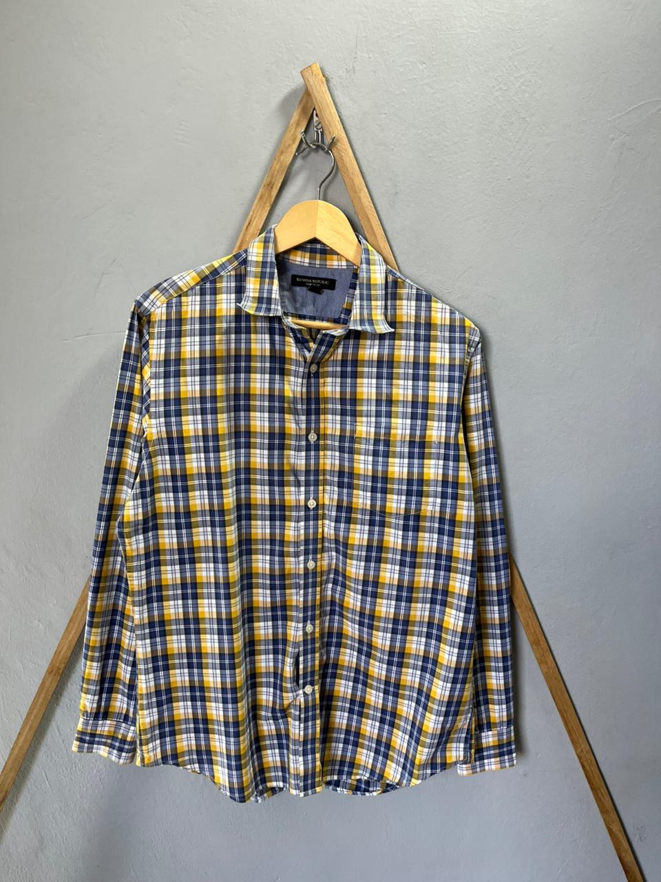 BANANA REPUBLIC Shirt | Full Sleeves |Korean-Inspired Oversized Fit | Lightweight Summer Wear  | Men Women | Online Shopping