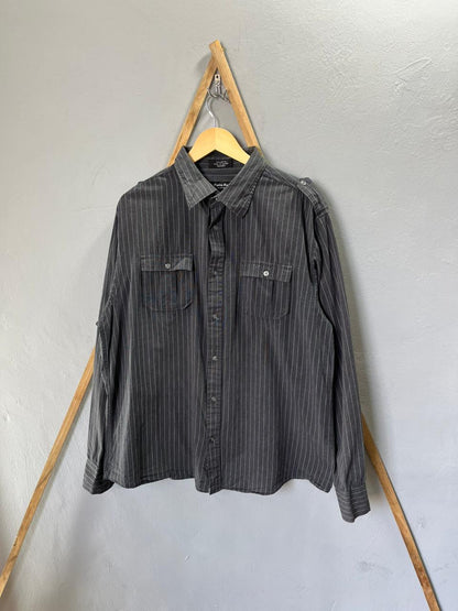 Eighty Eight strip  Shirt | Full Sleeves |Korean-Inspired Oversized Fit | Lightweight Summer Wear | Men Women | Online Shopping