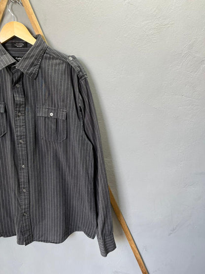 Eighty Eight strip  Shirt | Full Sleeves |Korean-Inspired Oversized Fit | Lightweight Summer Wear | Men Women | Online Shopping