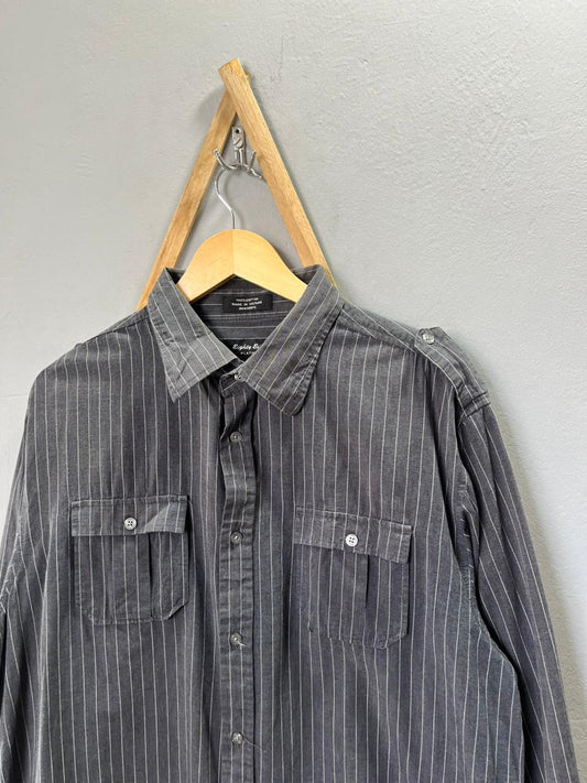 Eighty Eight strip  Shirt | Full Sleeves |Korean-Inspired Oversized Fit | Lightweight Summer Wear | Men Women | Online Shopping