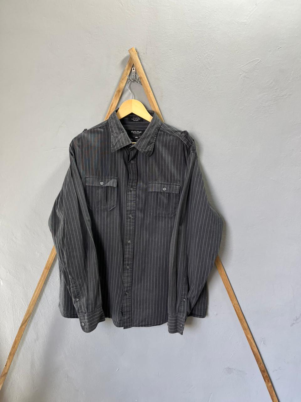 Eighty Eight strip  Shirt | Full Sleeves |Korean-Inspired Oversized Fit | Lightweight Summer Wear | Men Women | Online Shopping