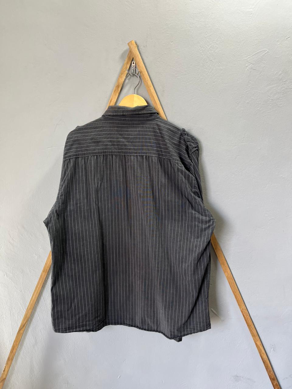 Eighty Eight strip  Shirt | Full Sleeves |Korean-Inspired Oversized Fit | Lightweight Summer Wear | Men Women | Online Shopping