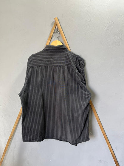 Eighty Eight strip  Shirt | Full Sleeves |Korean-Inspired Oversized Fit | Lightweight Summer Wear | Men Women | Online Shopping