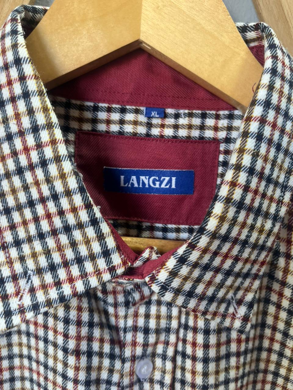 LANGZI  Shirt | Full Sleeves |Korean-Inspired Oversized Fit | Lightweight Summer Wear | Men Women | Online Shopping