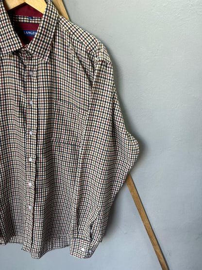 LANGZI  Shirt | Full Sleeves |Korean-Inspired Oversized Fit | Lightweight Summer Wear | Men Women | Online Shopping