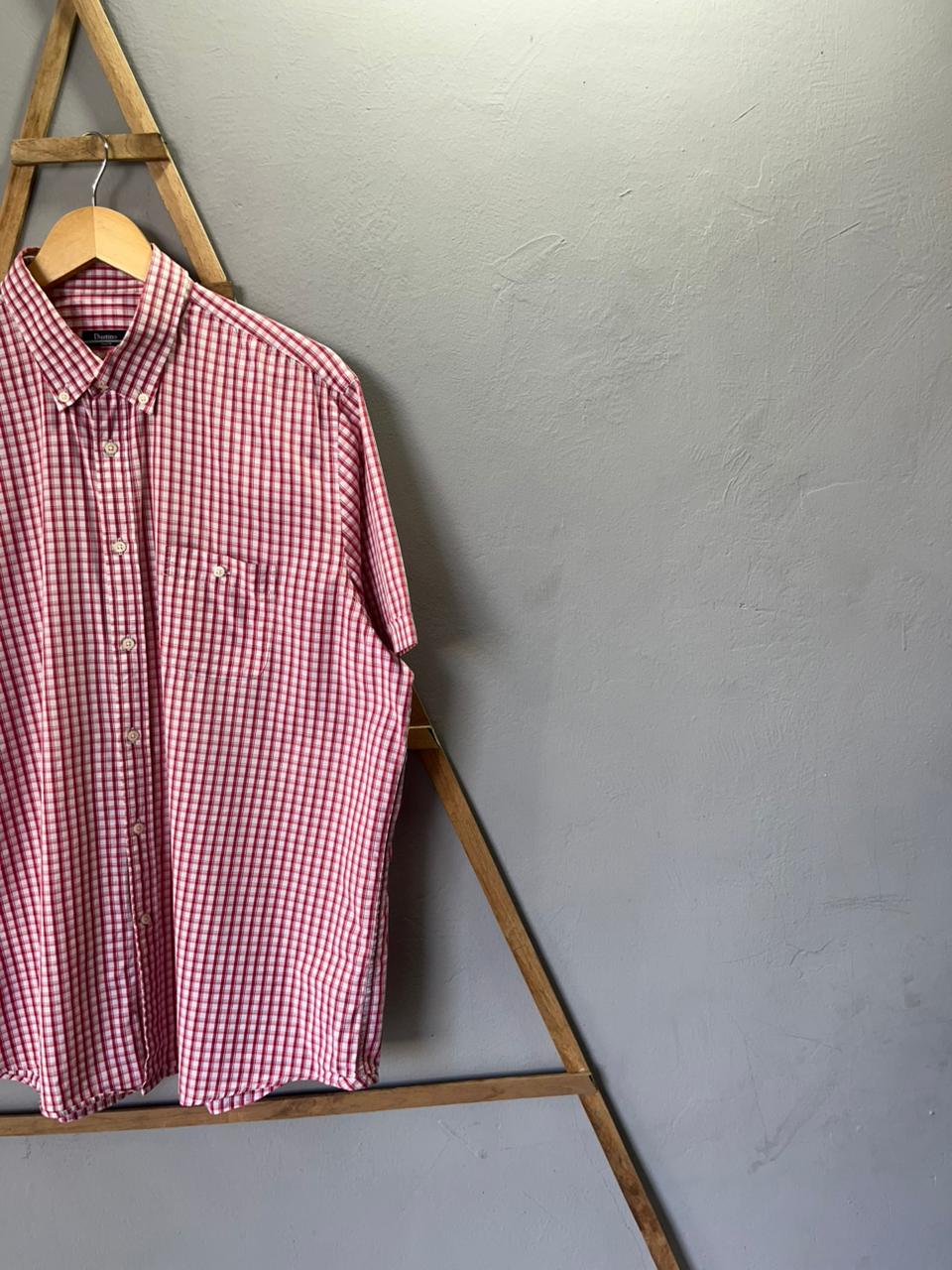 Dustin Gingham Checkered Shirt | Korean-Inspired Oversized Fit | Lightweight Summer Wear |  Full Sleeve | Men Women | Online Shopping