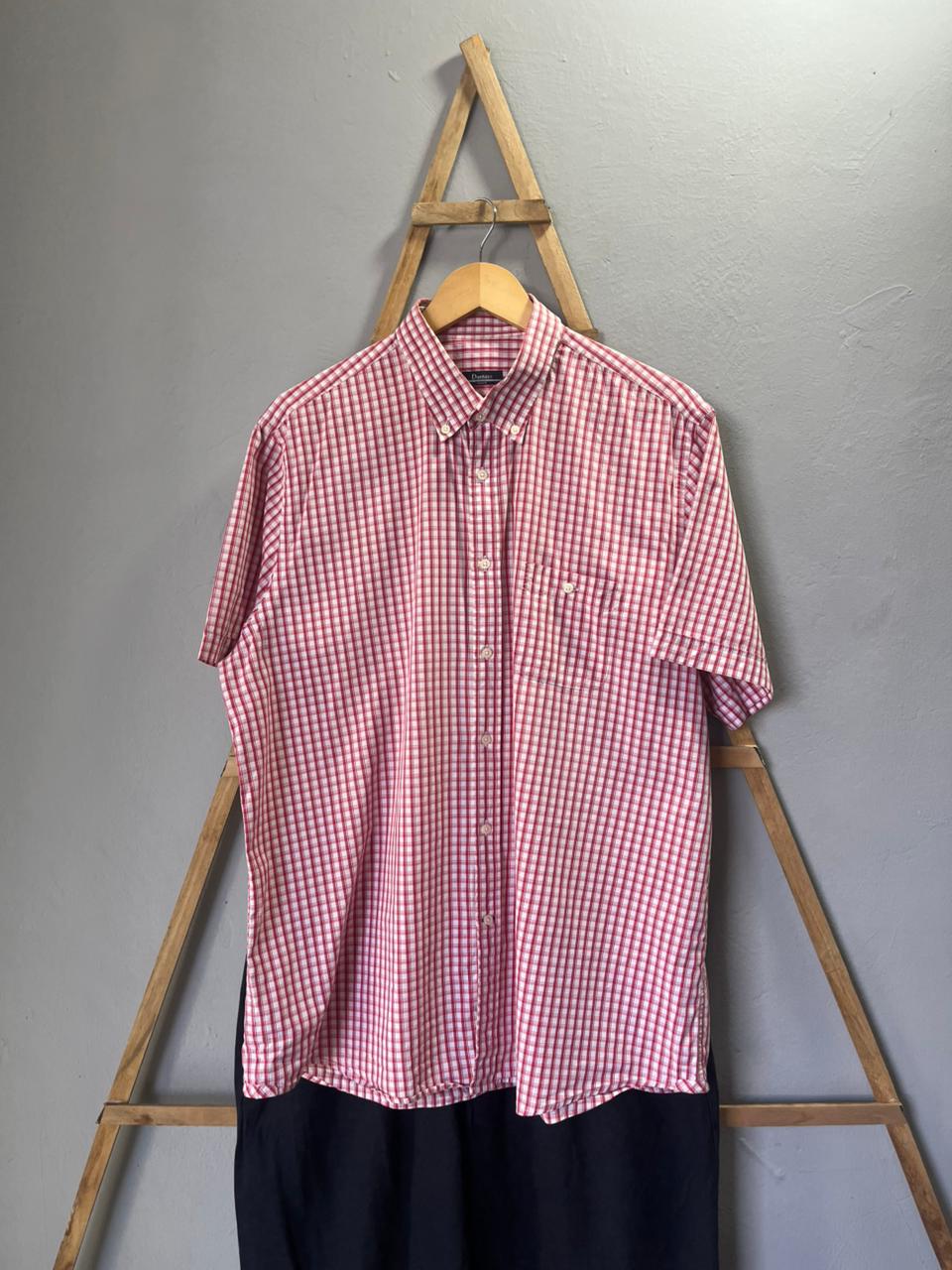 Dustin Gingham Checkered Shirt | Korean-Inspired Oversized Fit | Lightweight Summer Wear |  Full Sleeve | Men Women | Online Shopping