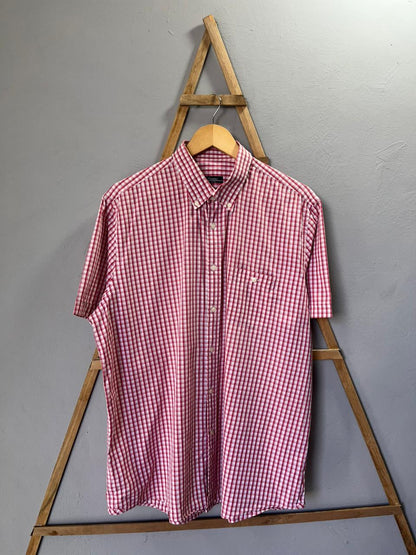 Dustin Gingham Checkered Shirt | Korean-Inspired Oversized Fit | Lightweight Summer Wear |  Full Sleeve | Men Women | Online Shopping