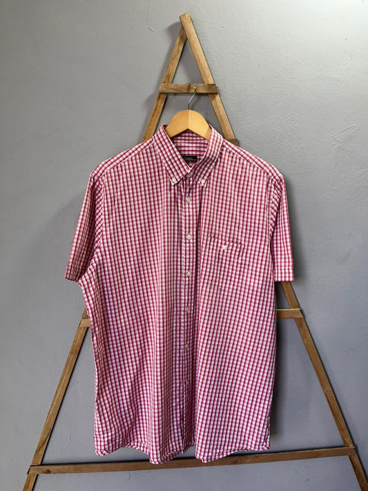 Dustin Gingham Checkered Shirt | Korean-Inspired Oversized Fit | Lightweight Summer Wear |  Full Sleeve | Men Women | Online Shopping