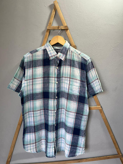 Maine Checkered Shirt | Korean-Inspired Oversized Fit | Lightweight Summer Wear |  Full Sleeve | Men Women | Online Shopping