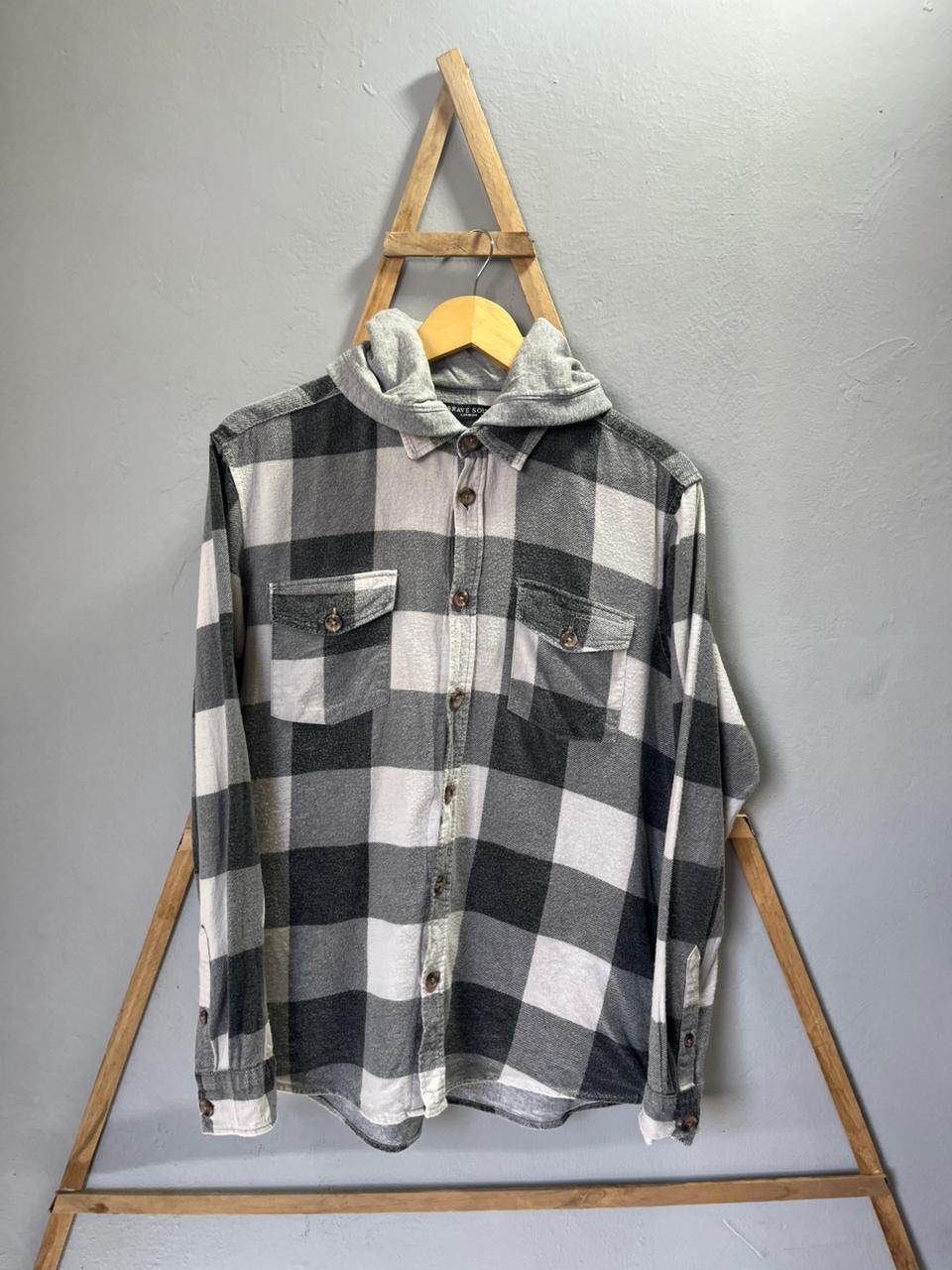 Brave Soul Checkered Full Sleeves Shirt | Korean-Inspired Oversized Fit | Lightweight Summer Wear |  Full Sleeve | Men Women | Online Shopping