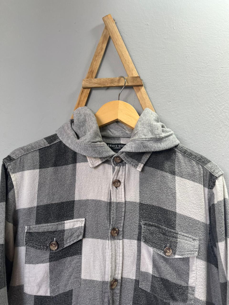 Brave Soul Checkered Full Sleeves Shirt | Korean-Inspired Oversized Fit | Lightweight Summer Wear |  Full Sleeve | Men Women | Online Shopping