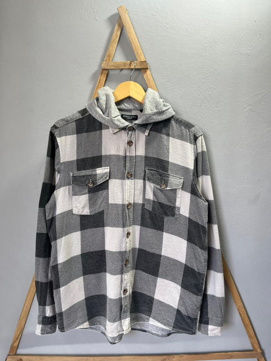 Brave Soul Checkered Full Sleeves Shirt | Korean-Inspired Oversized Fit | Lightweight Summer Wear |  Full Sleeve | Men Women | Online Shopping