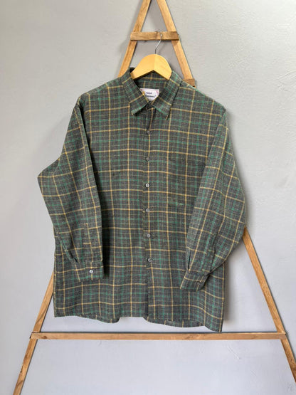 Angel Guimera Checkered Shirt |FULL SLEEVES| Korean-Inspired Oversized Fit | Lightweight Summer Wear |  Full Sleeve | Men Women | Online Shopping