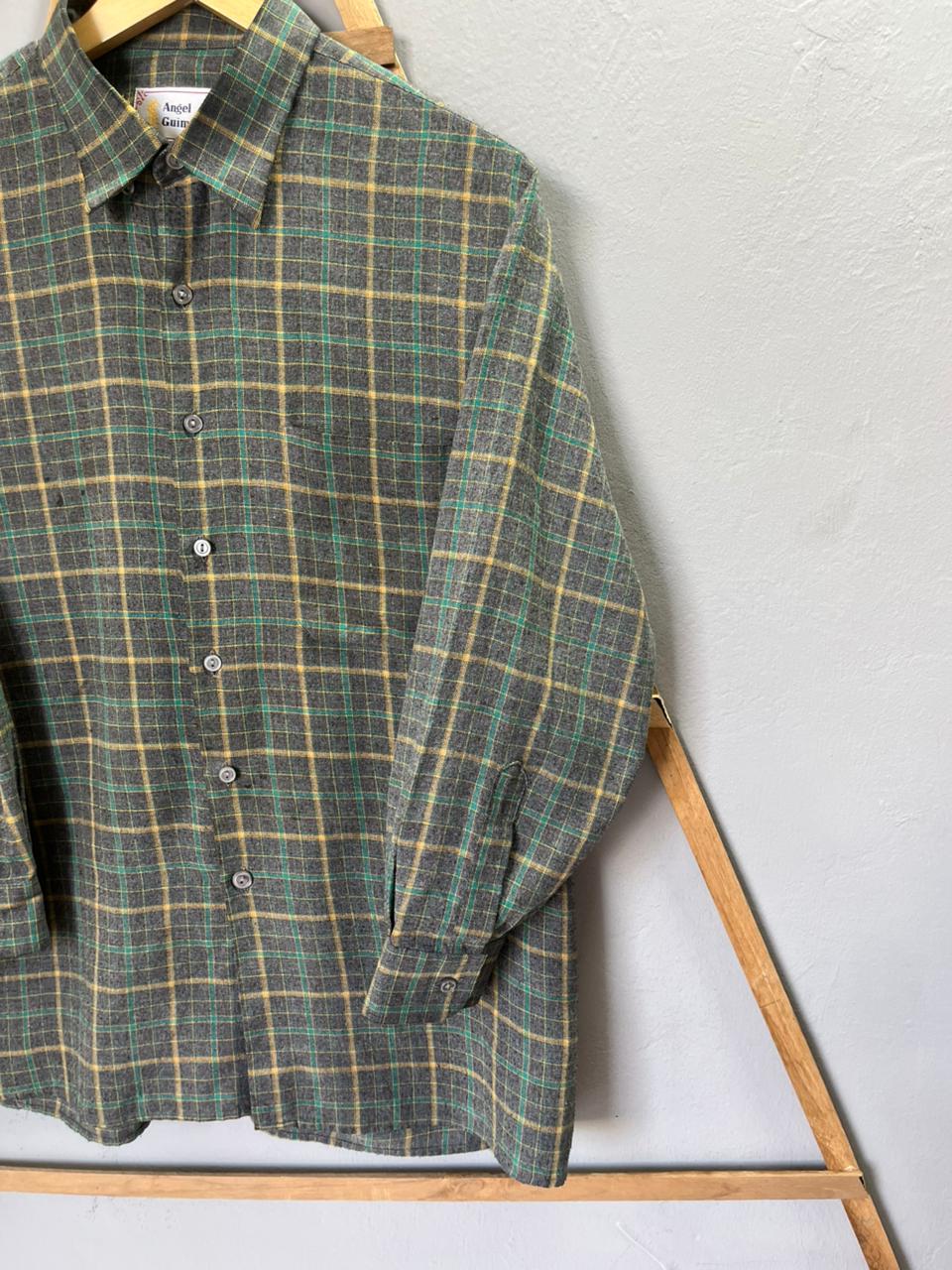 Angel Guimera Checkered Shirt |FULL SLEEVES| Korean-Inspired Oversized Fit | Lightweight Summer Wear |  Full Sleeve | Men Women | Online Shopping